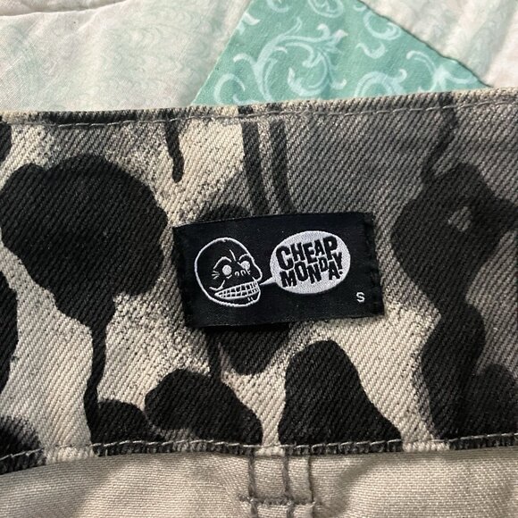 Cheap Monday Barbie Mini Skirt Womens S Leopard Print Floral Skate Emo Grunge - Picture 3 of 9